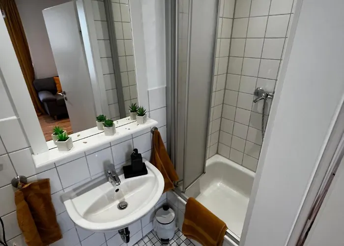 公寓 Moderne In Der Innenstadt Von 巴特恩豪森